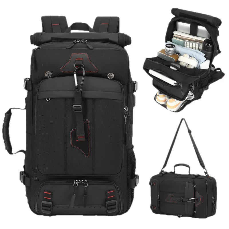 Multifunction travel backpack for business trips and weekend travel