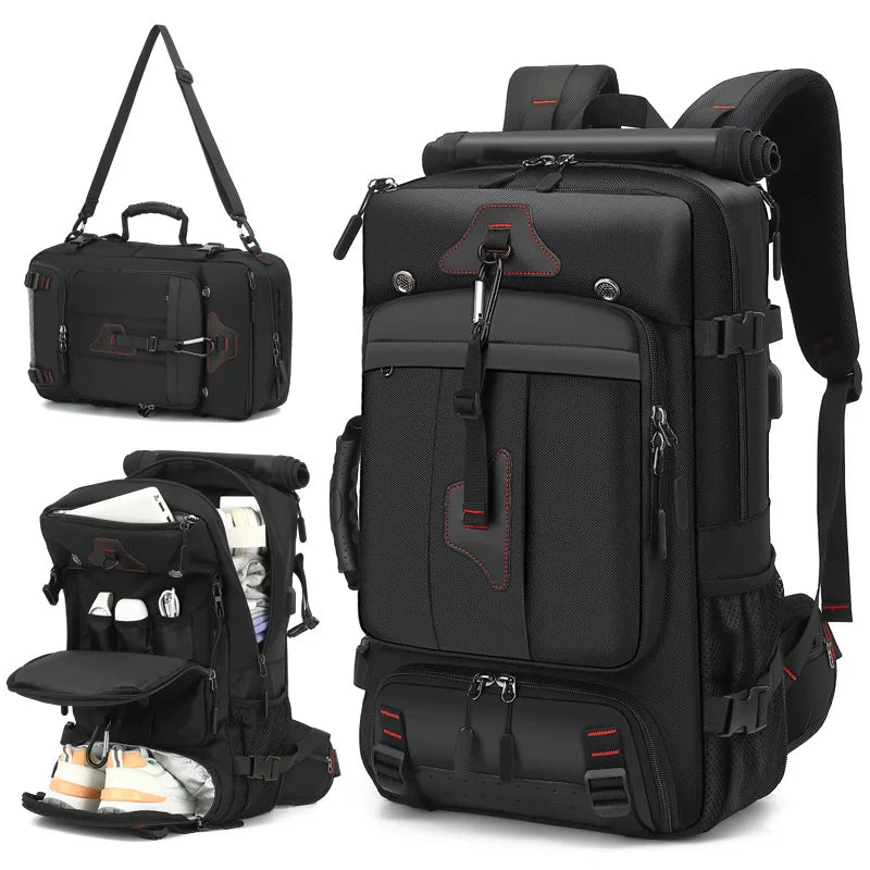 Multifunction travel backpack for business trips and weekend travel