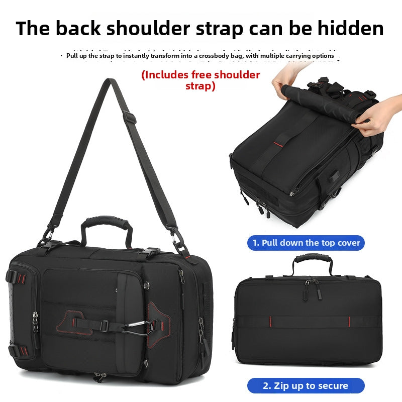 Multifunction travel backpack for business trips and weekend travel